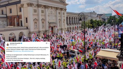 Kaczyński po marszu PiS: „Patriotyczna Polska się budzi”