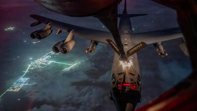Amerykański bombowiec B-52 Stratofortress Sił Powietrznych USA