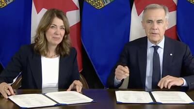 Danielle Smith i Mark Carney