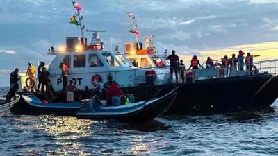 akcja ratunkowa po wywróceniu się promu MV Barima