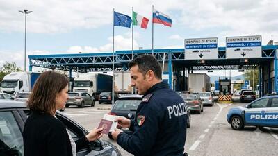 kontrole na granicy Słowenii z Włochami