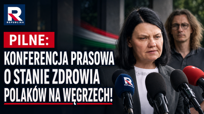 Konferencja prasowa delegacji polskiej na Węgrzech w sprawie stanu zdrowia Polaków poszkodowanych w tragicznym wypadku autokaru