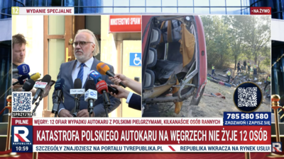 Nowe informacje MSZ po wypadku polskiego autokaru na Węgrzech