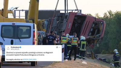 Śledztwo po tragicznym wypadku polskiego autokaru na Węgrzech