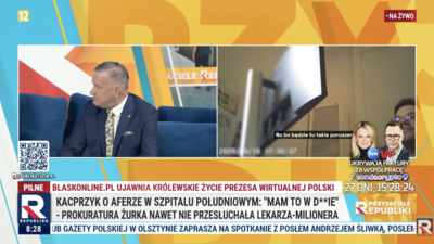 Grzegorz Woźniak w Republice o słowach Kacprzyka: „To jest przykład patologii”