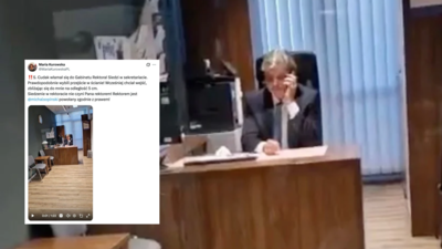 Sprzęt Republiki wyniesiony z sali w AWS. Kurowska potwierdza