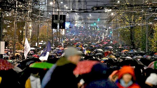 Protesty w Belgradzie