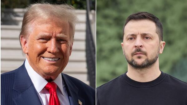 Donald Trump i Wołodymir Zełeński