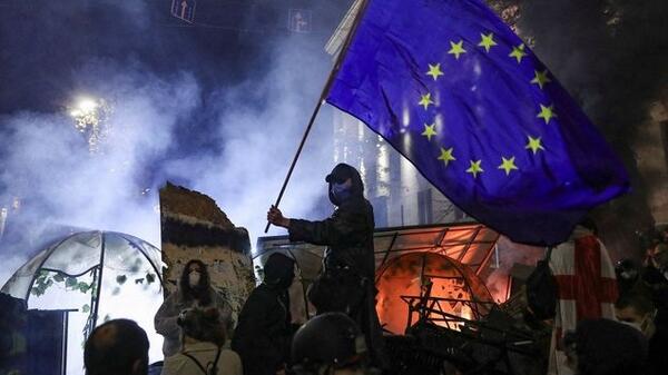 Protest w Gruzji