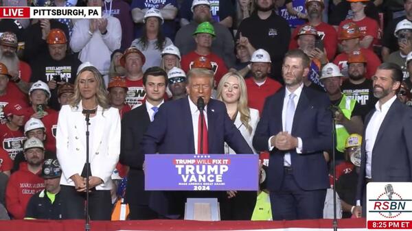 Donald Trump z rodziną