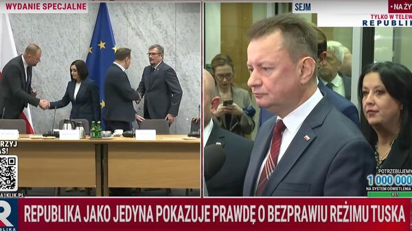 Błaszczak: Zatrzymanie Piotra Poganowskiego to łamanie prawa, pseudo komisja nie ma podstaw