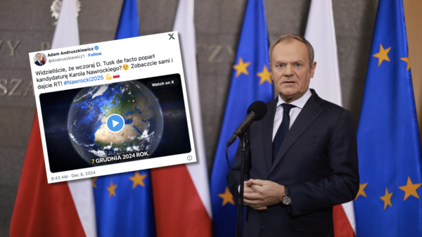 tusk, nawrocki, spot