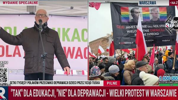 „Pozdrawiam w imieniu II Rzeczpospolitej” – Jan Pietrzak na manifestacji w Warszawie