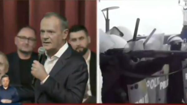 Hipokryta Tusk składa życzenia górnikom. Czyżby zapomniał jak PO pacyfikowało protestujących górników...?
