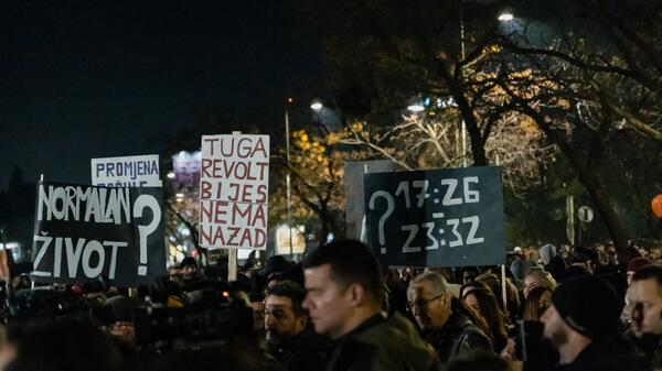 demonstracja w Podgoricy