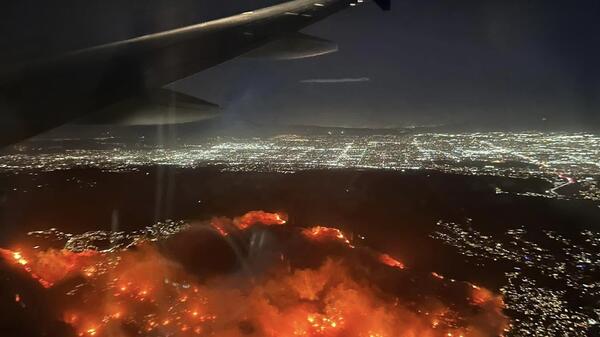 płonące okolice Los Angeles