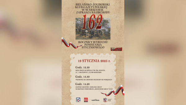 Obchody 162. rocznicy wybuchu Powstania Styczniowego