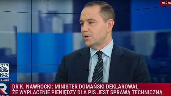 Nawrocki: „Domański łamie prawo, nie wypłacając PiS należnych pieniędzy”