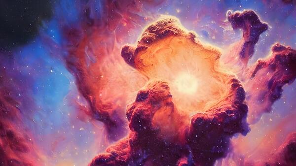 Nebula w gwiazdozbiorze Oriona