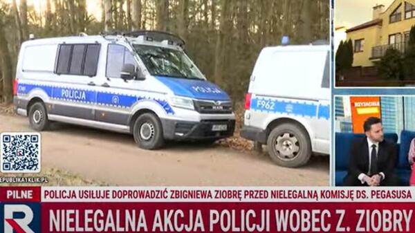 Policja przed domem Ziobry