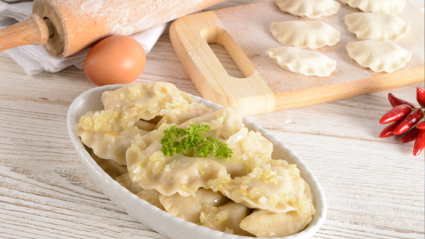 Pierogi z gęsiną