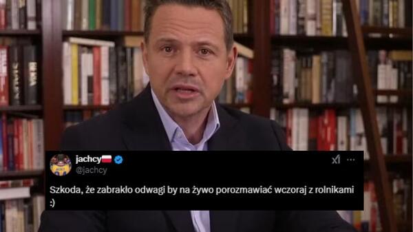 Z rolnikami cisza, w sieci aktywny – Trzaskowski w ogniu krytyki