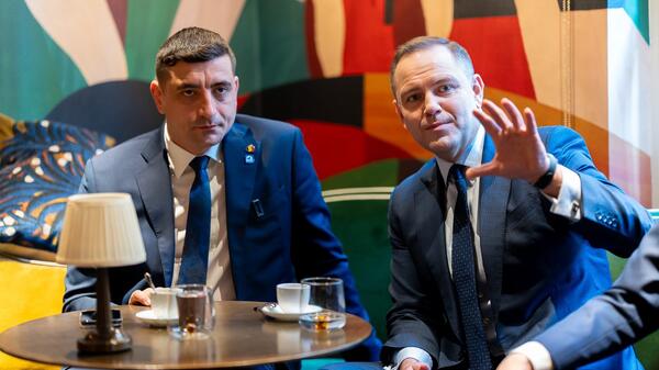 George Simion i Karol Nawrocki