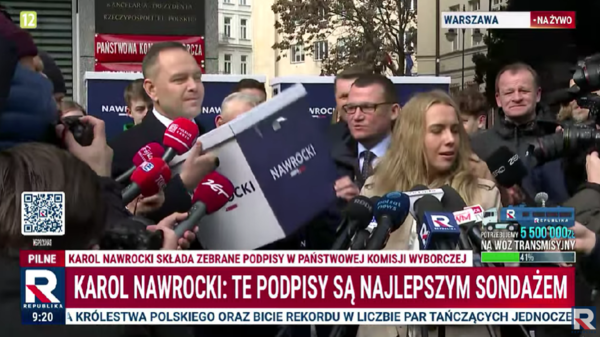 Karol Nawrocki, zebrał 1,3 mln podpisów