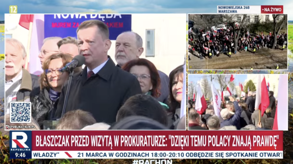 błaszczak, protest