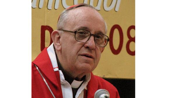 Jorge Bergoglio jako kardynał w 2008 roku