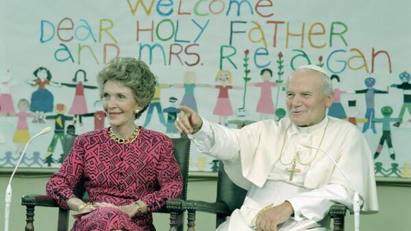 Jan Paweł II i Nancy Reagan