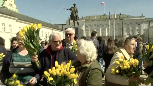 tulipany pałac prezydencki