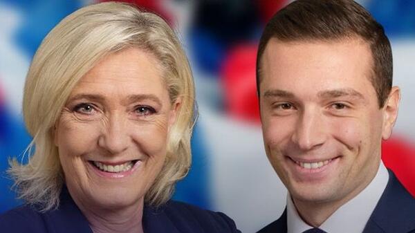 Marine Le Pen i Jordan Bardella