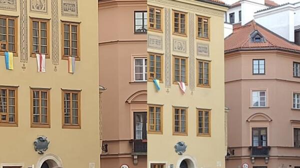 Tak wyglądała ściana budynku przed i po akcji radnego