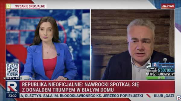 trump, nawrocki, sakiewicz