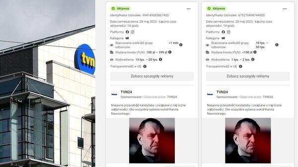 Reklamy TVN 24 Nawrocki