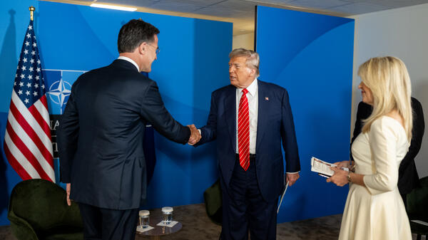 spotkanie Rutte Trump w USA