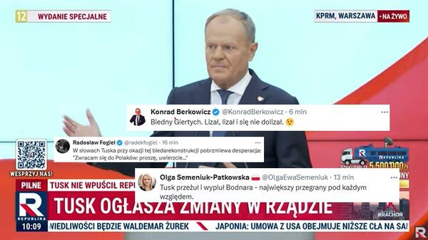 Rekonstrukcja rządu Tuska, politycy komentują