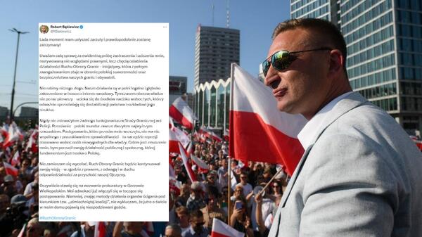 Robert Bąkiewicz komentuje działa prokuratury