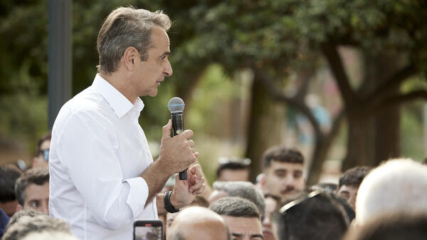 Premier Grecji Kyriakos Mitsotakis