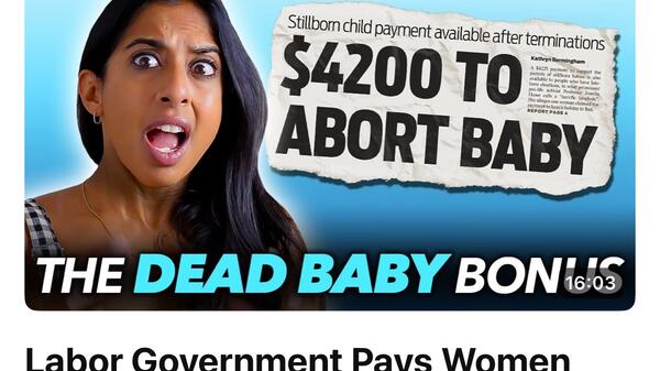 Australia wprowadza promowanie zabijania dzieci nienarodzonych