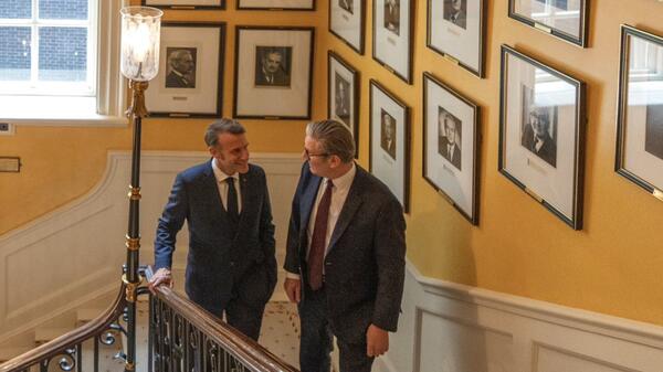 spotkanie premiera Wielkiej Brytanii i prezydenta Francji