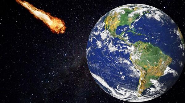 asteroida zmierzająca w kierunku Ziemi