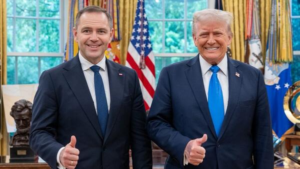 Karol Nawrocki i Donald Trump