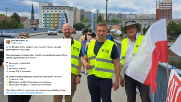 Bąkiewicz o reparacjach Bąkiewicz o reparacjach