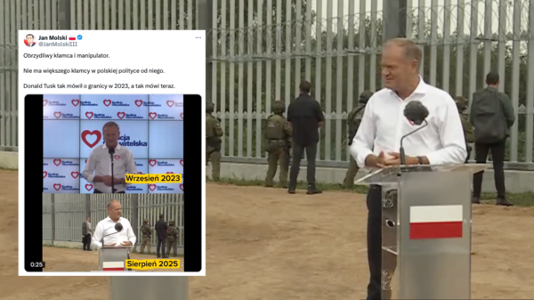 Tusk przyłapany na hipokryzji