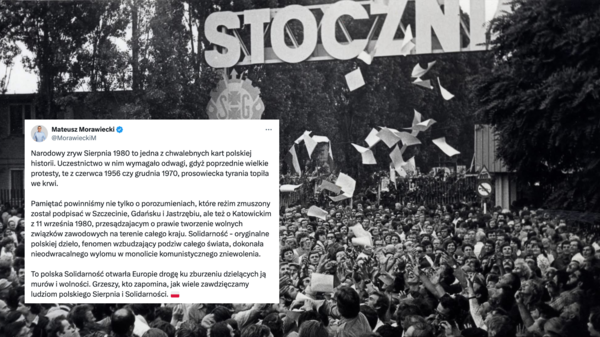Morawiecki o rocznicy Porozumień Sierpniowych Morawiecki o rocznicy Porozumień Sierpniowych