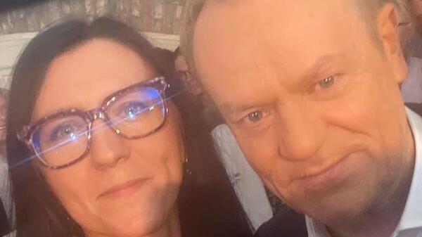 Sylwia Cisoń i Donald Tusk