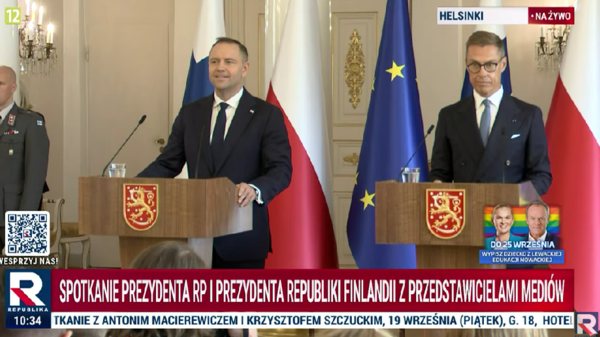 Karol Nawrocki w Finlandii
