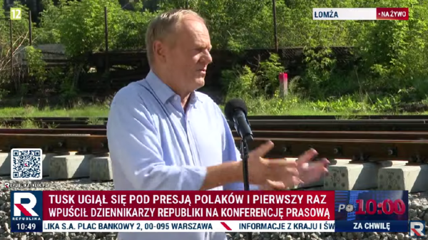 Tusk w Łomży